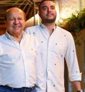 Sebastián Ortega, al lado de su papá William de Jesús, tal vez el político de Cambio Radical más poderoso en Antioquia. FOTO: CORTESÍA RUTA NOTICIAS