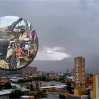 Nuevo aguacero en Medellín y el Valle de Aburrá: 24 rayos en media hora, árboles caídos y vías inundadas