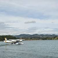 El hidroavión de Alma Air ya opera entre Medellín y el embalse Guatapé-El Peñol. Foto: cortesía.