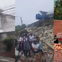 Imágenes de cómo se vivió el terremoto en Chocó, lugar del epicentro del terremoto. Foto: cortesía.