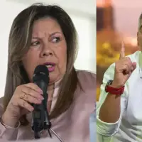 A la izquierda, la fiscal general Luz Adriana Camargo, y a la derecha el gobernador de Antioquia, Andrés Julián Rendón. FOTOS: Archivo