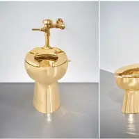 El inodoro de oro de Maurizio Cattelan se vende por USD 12 millones. FOTO: Sothebys