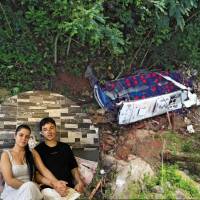 Así quedó el bus accidentado en el municipio de Remedios que llevaba 34 estudiantes, entre ellos Nicolás Ochoa, sobreviviente a la tragedia. FOTOS Manuel Saldarriaga y Cortesía