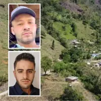 Jhon Edison Chalá Torrejano (arriba) alias Víctor Chalá, es el señalado de cometer el presunto asesinato del periodista Mateo Pérez Rueda (abajo) en la vereda Palmichal, una de las más peligrosas de Briceño, Antioquia. Foto: cortesía
