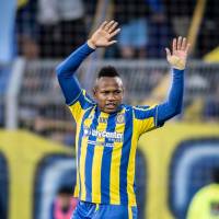El delantero colombiano Jáminton Campaz, a quien llaman el Bicho, marcó un golazo en la goleada que Rosario Central le propinó a Independiente de Rivadavia en el fútbol argentino. FOTO TOMADAX@RosarioCentral