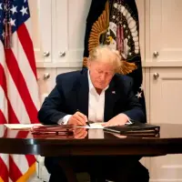 Donald Trump asumió su segundo Gobierno en Estados Unidos el 20 de enero de 2025. FOTO AFP