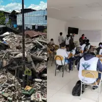 De los más de 3.500 centros educativos afectados, se estima que al menos 811 colapsaron por completo en el occidente del país. Fotos: Manuel Saldarriaga y Mauricio Palacio
