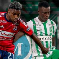 Brayan León y Marino Hinestroza, dos hombres que con su desequilibrio pueden inclinar la balanza para uno de los dos equipos. FOTOS Juan Antonio Sánchez / DISEÑO Juan Camilo Ospina