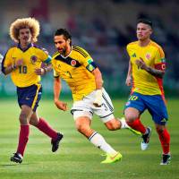 Francisco “Cobo” Zuluaga fue el capitán de Colombia en el Mundial de 1962; el “Pibe” Valderrama en 1990, 1994 y 1998, mientras que Mario Yepes lo hizo en 2014. James tomó la posta para 2018 y se espera que ejerza ese liderazgo en el Mundial 2026. FOTOS Conmebol, Getty y Juan Antonio Sánchez