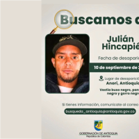Buscan a Julián Hincapié en Anorí, Antioquia. Foto: cortesía. 