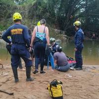 Menor fallecido en el río El Castillito en San Rafael, Antioquia. Foto: cortesía Cuerpo de Bomberos San Rafael