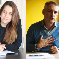 Lina Cuartas dejó este 14 de septiembre la jefatura de la Oficina Privada de la Gobernación de Antioquia de Andrés Julián Rendón. Fotos: Cortesía y El Colombiano