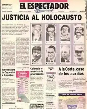  “Justicia al Holocausto” Foto: EL ESPECTADOR.