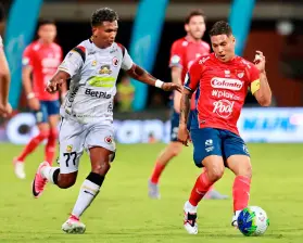 Juan Fernando Quintero ingresó al segundo tiempo para el duelo ante Cúcuta, por la sexta fecha de la Liga BetPlay. FOTO MANUEL SALDARRIAGA