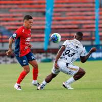 Juan Fernando Quintero fue la figura del DIM frente a Llaneros. FOTO CAMILO SUÁREZ