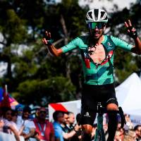 Iván Ramiro Sosa conquistó este martes en Turquía su victoria 18 como ciclista profesional. FOTO X-Equipo Kern Pharma