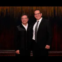 El presidente de la República, Gustavo Petro, y el superintendente de Salud, Giovanny Rubiano. FOTO PRESIDENCIA