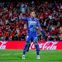 El arquero Éder Chaux ha sido uno de los más destacados del Medellín en los últimos encuentros que ha disputado en la Liga: hasta el momento acumula cuatro partidos con el arco en cero. FOTO Juan A. Sánchez 