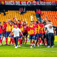 El Deportivo Independiente Medellín tiene 24 puntos en juego para poder pelear un puesto en los ocho clasificados del torneo. Actualmente ocupa la casilla 15 con 13 puntos. FOTO: JUAN ANTONIO SÁNCHEZ