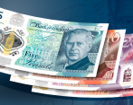 Aspecto de lo nuevos billetes del banco de Inglaterra. FOTO cortesía
