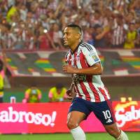Muriel, figura del primer juego de la final entre Junior y Nacional. FOTO X-JUNIOR DE BARRANQUILLA