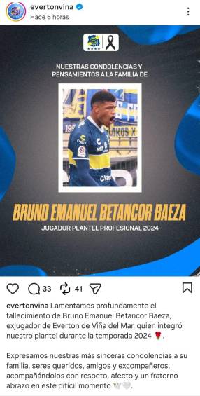 Consternación en Uruguay por la muerte de Bruno Betancor, futbolista de 22 años