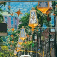 Envigado será, como cada año, el que le dé la apertura a los alumbrados navideños en 2025. FOTO CAMILO SUÁREZ