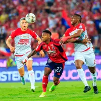 La final entre Santa Fe y Medellín fue cerrada y pareja. El Poderoso pagó caro sus errores defensivos. FOTO CAMILO SUÁREZ