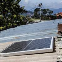 Cada casa del corregimiento tiene su propio panel solar. Imagen ilustrativa. Foto: Julio César Herrera Echeverri