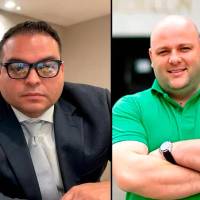 Sebastián Ortega y Miguel Quintero, imputados por presunta corrupción en el Área Metropolitana. FOTOS: EL COLOMBIANO