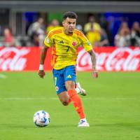 El colombiano Luis Díaz jugará su primer Mundial con la Selección y está fue su reacción tras ser confirmado en la lista de los 26 elegidos por Néstor Lorenzo. FOTO JUAN ANTONIO SÁNCHEZ 