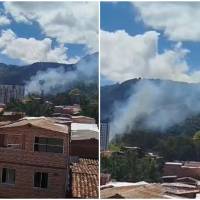 La Alcaldía mantiene el seguimiento de la situación mientras los bomberos adelantan las labores de control. FOTOS Cortesía Denuncias Antioquia. 