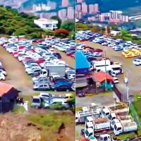 Aspecto de los parqueaderos de la empresa J&L, ubicados en el municipio de Copacabana. FOTO: Cortesía Andrés Tobón