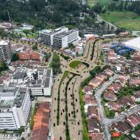 Una de las principales obras que se tienen en los planes para aprovechar los excedentes de la concesión Devimed es un intercambio vehicular a la altura de la Clínica Somer. FOTO Cortesía Alcaldía de Rionegro
