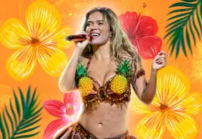 Karol G será cabeza de cartel del festival Coachella para 2026. FOTO Getty / Diseño: Julián Jaramillo.