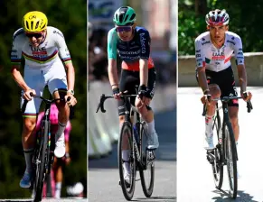 Tadej Pogacar domina el ciclismo mundial, pero detrás de él ya hay jóvenes que gozan de respeto, entre ellos el francés Paul Seixas y el mexicano Isaac del Toro. FOTO GETTY