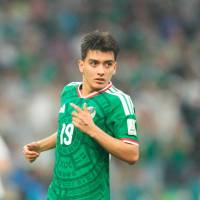 El futbolista Gilberto Mora, de 17 años, fue uno de los más destacados de la Selección de México en el Mundial 2026. Foto: AFP