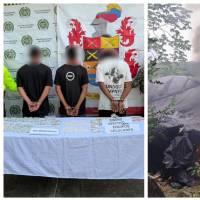 Los capturados, presuntamente y de acuerdo con las autoridades, serían integrantes del Clan del Golfo. FOTO Cortesía Séptima División del Ejército. 