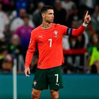 Cristiano Ronaldo disputará el trofeo de la Liga de Naciones este domingo (2:00 p.m.) frente a España. FOTO: AFP