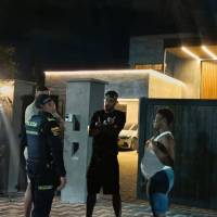 Visita de la Policía a la finca de Jhon Jáder Durán en el Oriente antioqueño. FOTO Cortesía. 