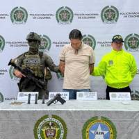 Alias ‘El Flaco’, según el presidente Abelardo de la Espriella, llevaría 25 años delinquiendo. FOTO Gobernación de Antioquia. 