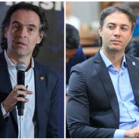 El alcalde de Medellín, Federico Gutiérrez, y el exalcalde, Daniel Quintero. FOTOS: El Colombiano