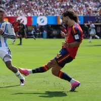 El partido entre España y Argentina se ha ido al alargue donde se han presentado algunas polémicas arbitrales. Foto: Xinhua