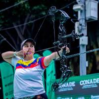 Sara López retornó a la Selección Colombia con triunfo. FOTO @WORLDARCHERY