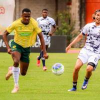 En el estadio de Ditaires de Itagüí se disputó el duelo entre Leones y Atlético FC por la octava fecha del Torneo BetPlay. FOTO CORTESÍA LEONES