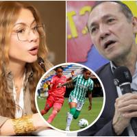 El origen de la disputa radica en el Reglamento 2026 emitido por la Dimayor. Según Juvinao, este documento institucionaliza una desigualdad profunda entre las ligas masculina y femenina. FOTO: Colprensa y Tomada de redes sociales @CathyJuvinao y @AntonioSanguino