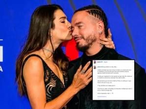 El artista escribió: “Hoy celebro tu vida, Vale. Celebro la mujer que eres, tu luz y tu fuerza”. FOTO: AFP / Instagram: @jbalvin
