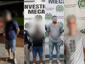 En Cali fueron retenidos cuatro colombianos con circular roja de Interpol por solicitudes internacionales. FOTO: Tomado de X: @judicialesyd