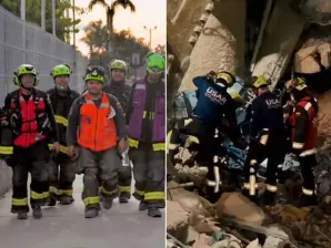 Naciones Unidas ordenó el cierre de las operaciones asignadas al equipo colombiano de rescate. FOTO: Tomado de Instagram: @dnbomberoscol / X: @UNGRD