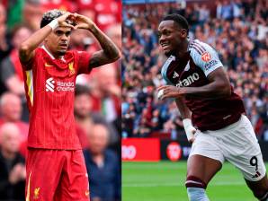 Los colombianos Luis Díaz y Jhon Jáder Durán son protagonistas de la Liga Premier con sus equipos, Liverpool y Aston Villa, líderes del torneo y en la parte alta de la tabla de artilleros. FOTO GETTY 